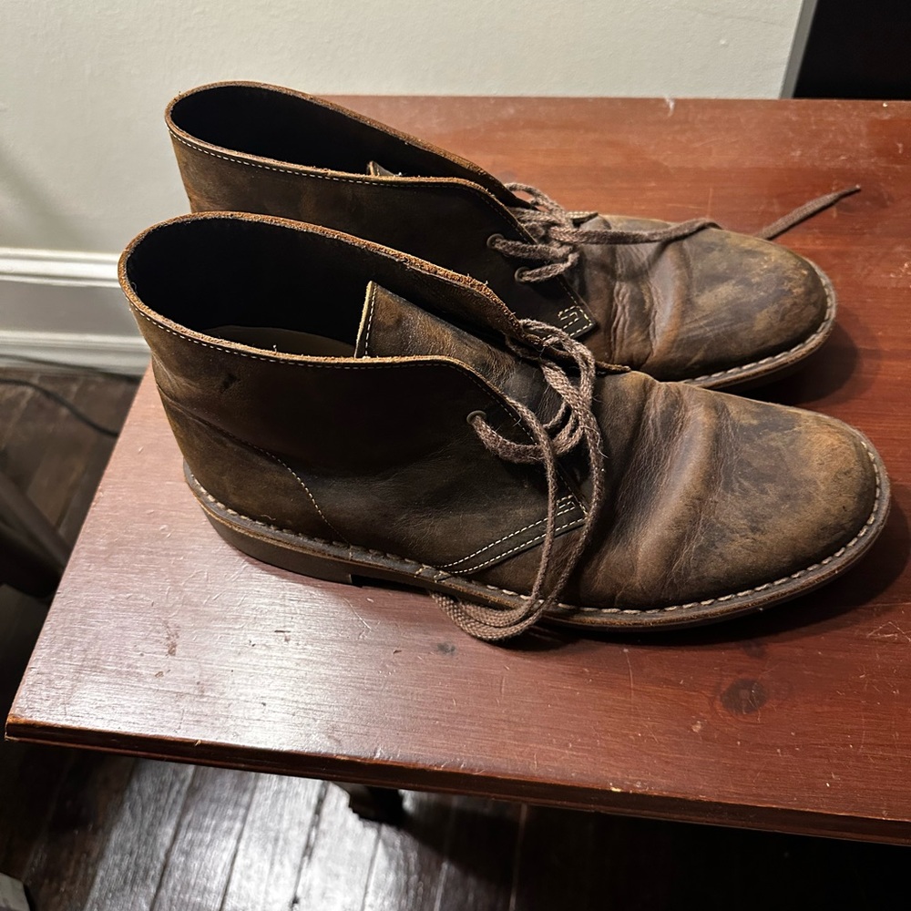 Clark’s Shepton Boots in Beeswax Leather